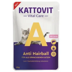 Kattovit Vital Care Anti Hairball con salmón en bolsitas 85 g