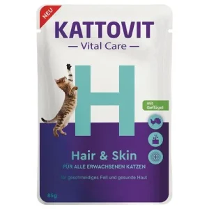 Kattovit Vital Care Hair & Skin con ave en bolsitas 85 g