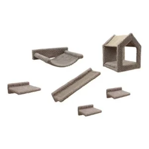 Kerbl Pet set de escalada Monte Baldo para gatos Set de 6 piezas