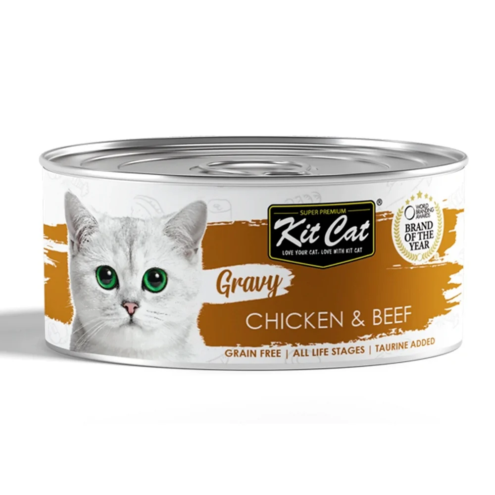 Kit Cat Gravy pollo con ternera 70 g