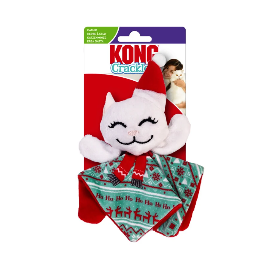 Kong Holiday Crackles Santa Kitty juguete para gatos - Image 2