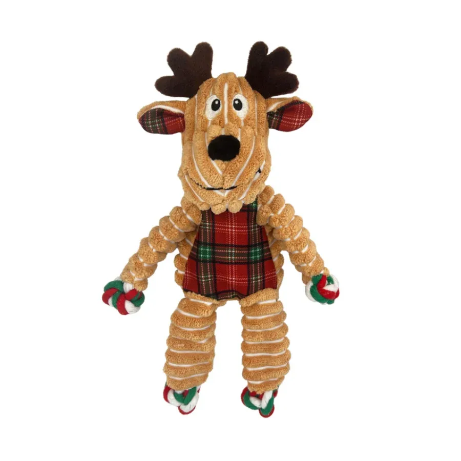 Kong Holiday Floppy Knots Reno de peluche para perros