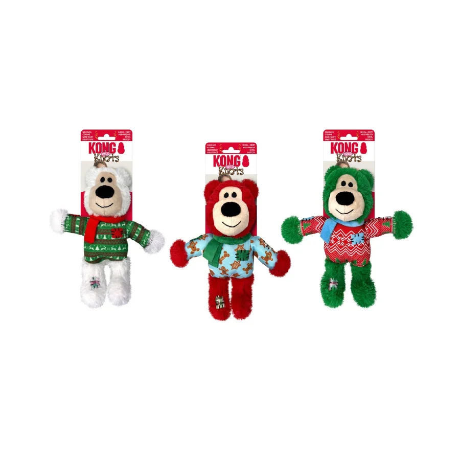 Kong Holiday Wild Knots Assorted Oso de peluche para perros
