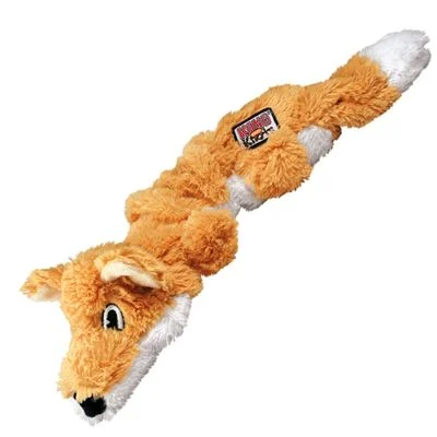 KONG Scrunch Knots zorro de peluche con sonido para perros S/M: 23 x 8 x 5 cm (L x An x Al)