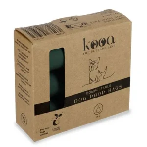 kooa bolsas biodegradables para heces 6 rollos con 15 bolsas