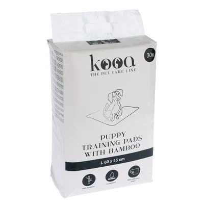 kooa empapadores con bambú para perros Medianos: 45 x 30 cm (L x An) - 30 uds.