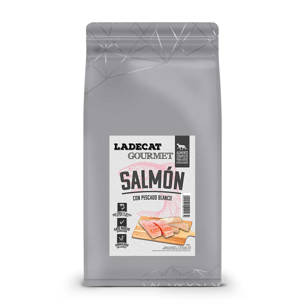 Ladecat Gourmet Salmón con Pescado Blanco (esterilizados)