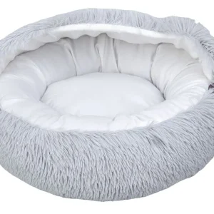 Leeby Cama Cueva Antiestrés Gris para gatos