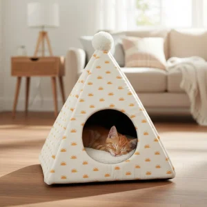 Leeby Cama Pirámide Sol para gatos