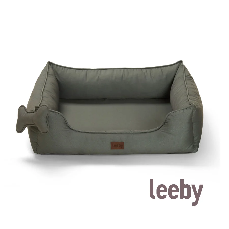 Leeby cama viscoelástica caqui para perros - Image 2