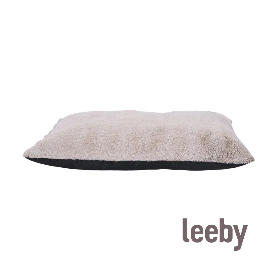 Leeby colchón suave beige para perros - Image 2
