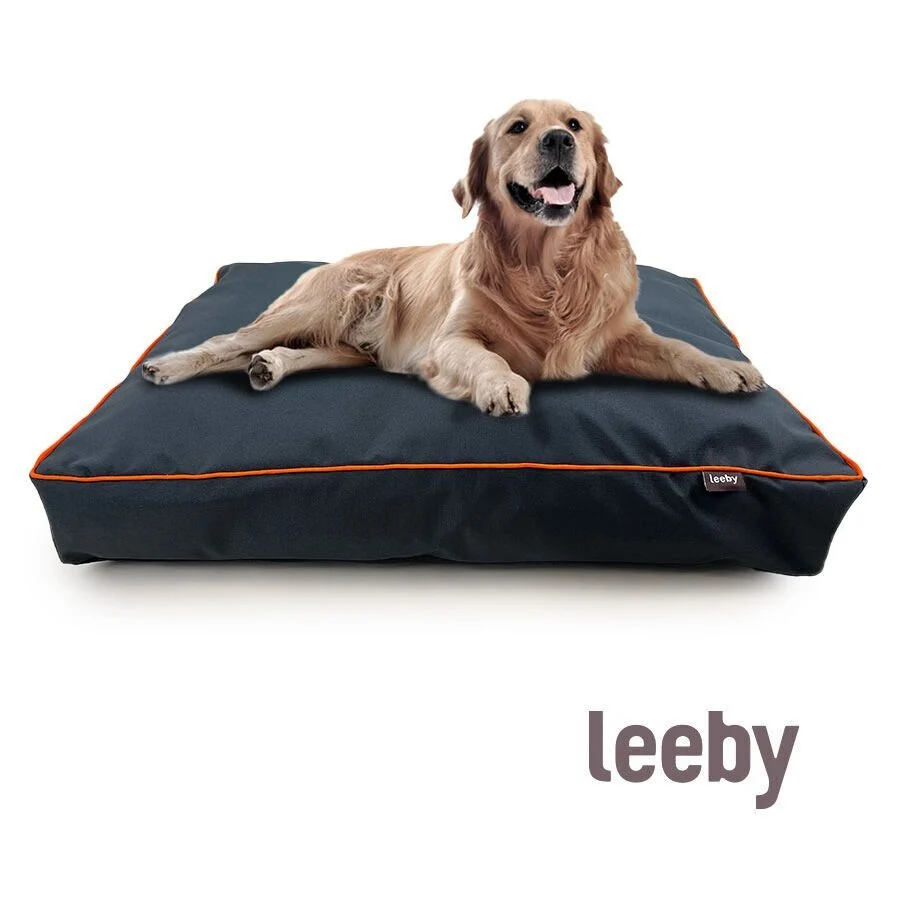 Leeby Colchón waterproof Antipelo gris para perros - Image 2