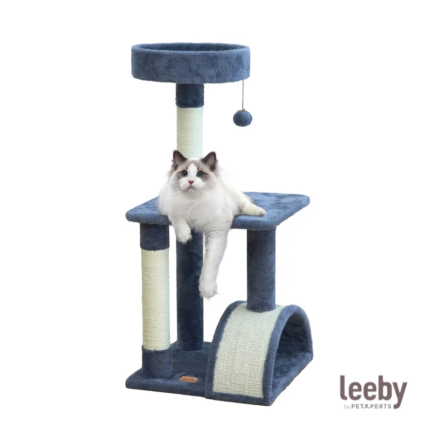 Leeby Marcelo torre rascador con cama y juguete para gatos - Image 2