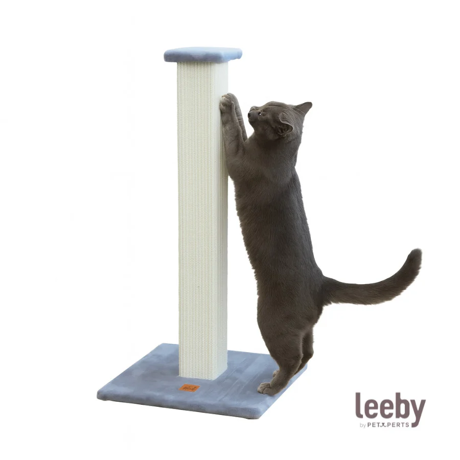 Leeby Vida rascador de sisal cuadrado azul para gatos - Image 2