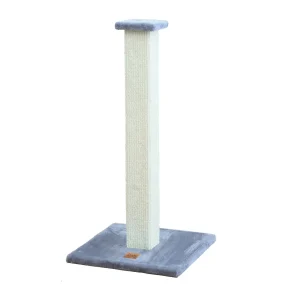 Leeby Vida rascador de sisal cuadrado azul para gatos