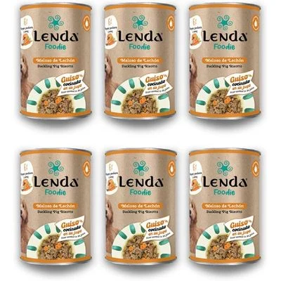 Lenda Foodie Meloso de Lechón para Perros 6 x 380 g