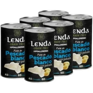 Lenda Paté para Perros Pescado Blanco con Patatas 6 x 400 g