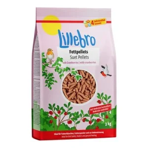 Lillebro Pellets de grasa con arándanos rojos 3 kg