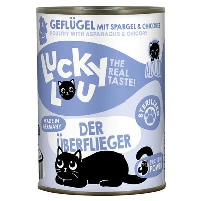 Lucky Lou Adult 24 x 400 g Esterilizados - Ave