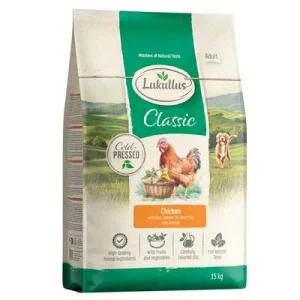 Lukullus Cold-pressed pollo y arroz integral Receta nueva: 15 kg