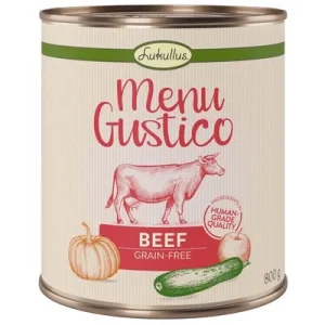 Lukullus Menú Gustico 12 x 800 g - Pack Ahorro Vacuno