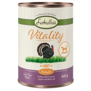 Lukullus Vitality Light pavo (sin cereales) 6 x 400 g