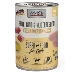 MAC's Cat 24 x 400 g - Pack Ahorro Pavo, vacuno y arándanos