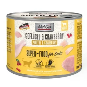 MAC's Cat 6 x 200 g Ave y arándanos rojos