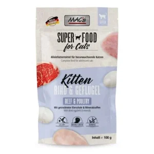 MAC's Cat Pouch Kitten 12 x 100 g Vacuno y ave