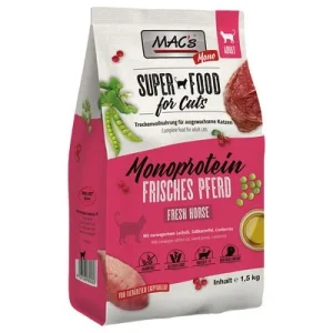 MAC's Superfood for Cats Adult monoproteína de caballo 1,5 kg