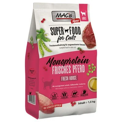 MAC's Superfood for Cats Adult monoproteína de caballo 1,5 kg