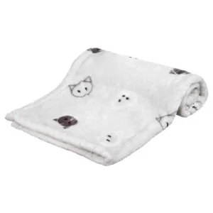 Manta Trixie Mimi de felpa suave, gris claro para gatos 70 x 50 cm (L x An)