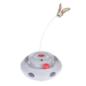 Mariposa 3 en 1 TIAKI juguete para gatos 1 unidad