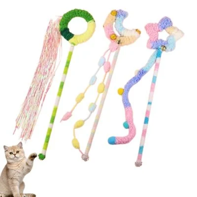 MCBOSON Varita para gatos estilo juguete, juego de 3 piezas 3 piezas