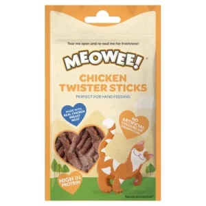 Meowee! Chicken Twister Sticks 3 x 31 g snacks en oferta: 2 + 1 ¡gratis! 3 x 31 g