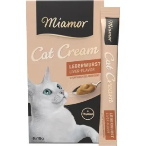 Miamor Cat Snack crema de paté de hígado para gatos 6 x 16 g