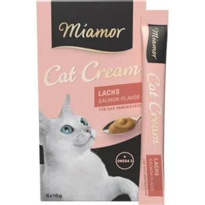 Miamor Cat Snack crema de salmón para gatos 6 x 16 g