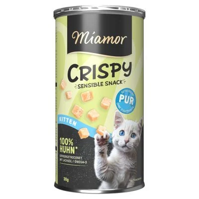 Miamor Crispy Sensible Kitten Snack 30 g Pollo puro