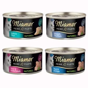 Miamor Feine Filets Naturelle 12 x 80 g - Pack de prueba Pack mixto I