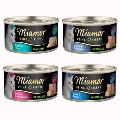 Miamor Feine Filets Naturelle 12 x 80 g - Pack de prueba Pack mixto I