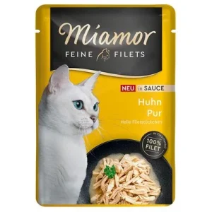 Miamor Filetes deliciosos en salsa 24 x 100 g - Pack Ahorro Pollo puro
