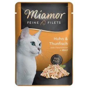 Miamor Filetes Finos en gelatina en sobres 24 x 100 g - Pack Ahorro Pollo y atún