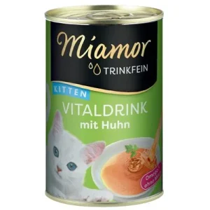 Miamor Trinkfein Vitaldrink 24 x 135 ml - Pack Ahorro Kitten con pollo