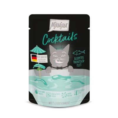 MjAMjAM Cocktails con atún 12 x 40 g snack para gatos Filete de atún