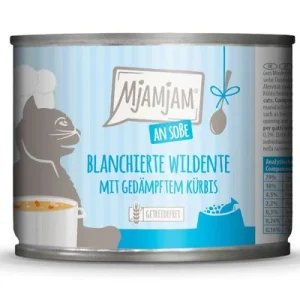 MjAMjAM en salsa 6 x 185 g Pato salvaje escaldado con calabaza al vapor