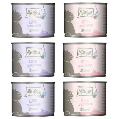 MjAMjAM Kitten 6 x 200 g - Pack mixto Mix (2 variedades)