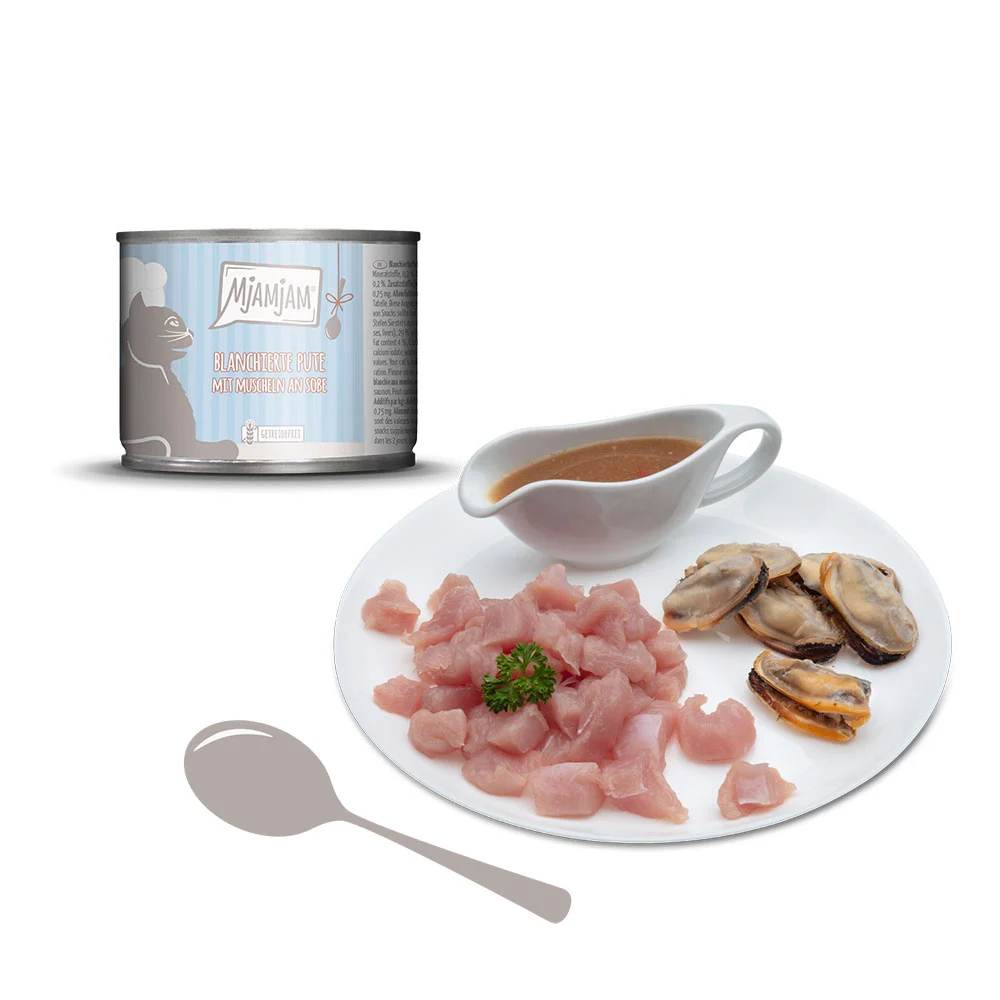 MjAMjAM Pavo con mejillones en salsa 185 g (gatos) - Image 2