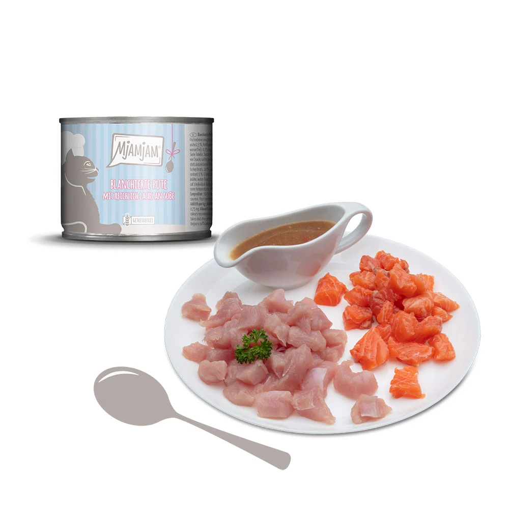 MjAMjAM Pavo con salmón en salsa 185 g (gatos) - Image 2