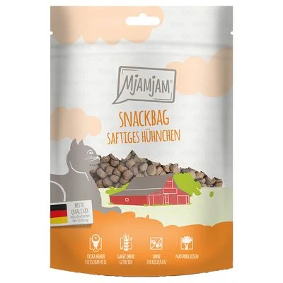 MjAMjAM Snackbag con pollo snacks para gatos 125 g