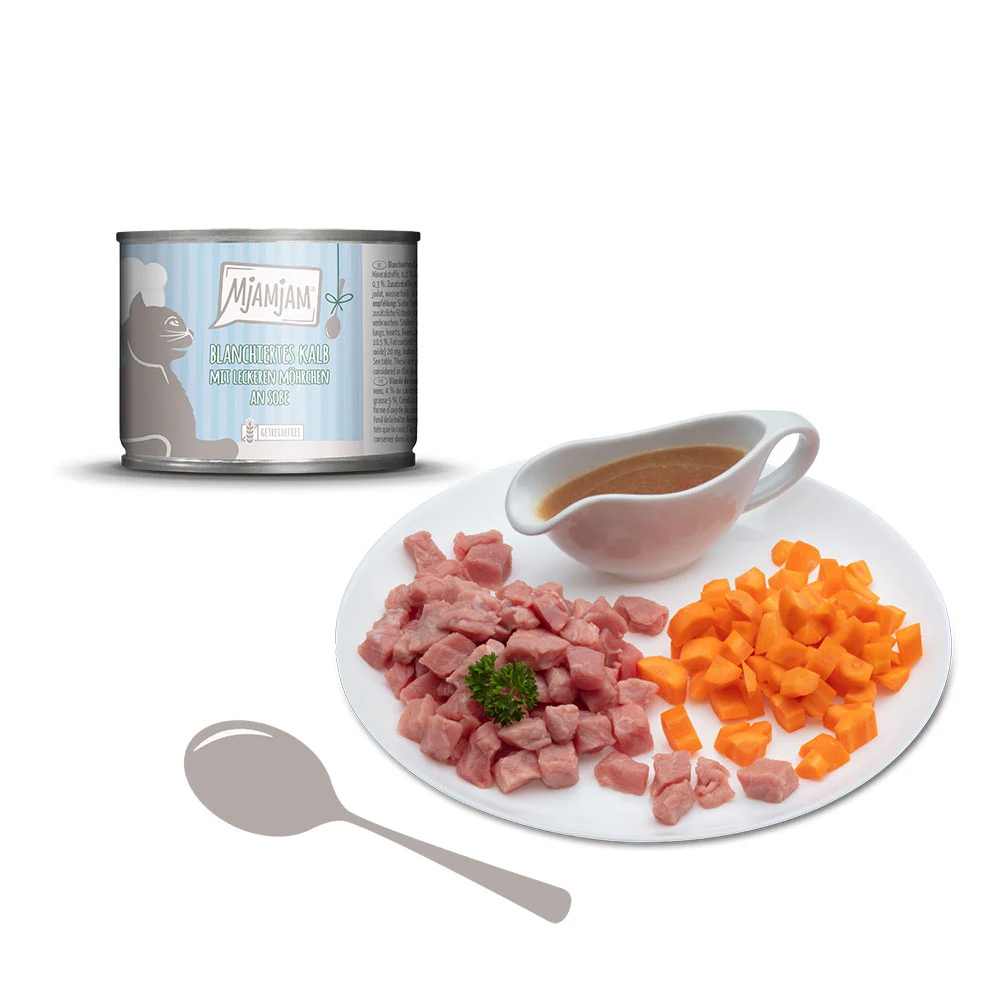 MjAMjAM Ternera con zanahorias en salsa 185 g (gatos) - Image 2